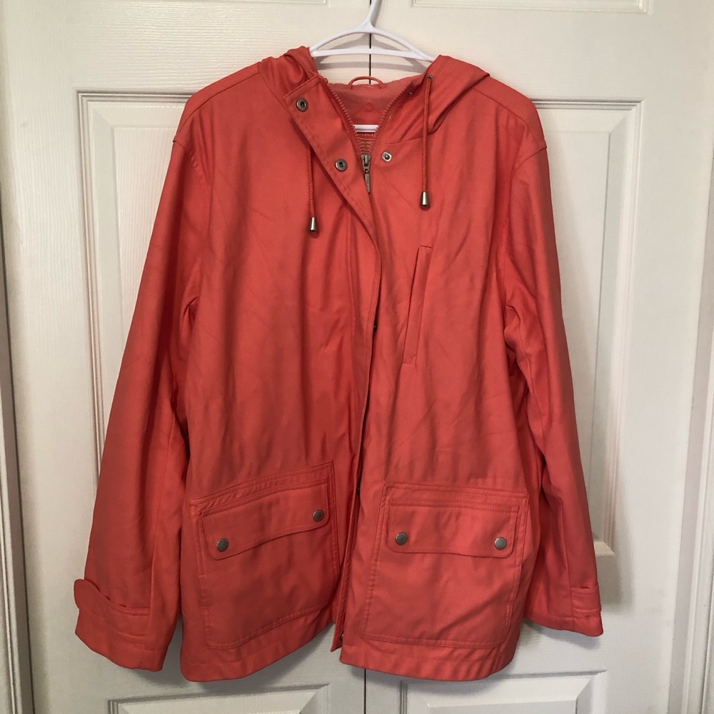 Northern Reflections Coral Utility Hooded Jacket
